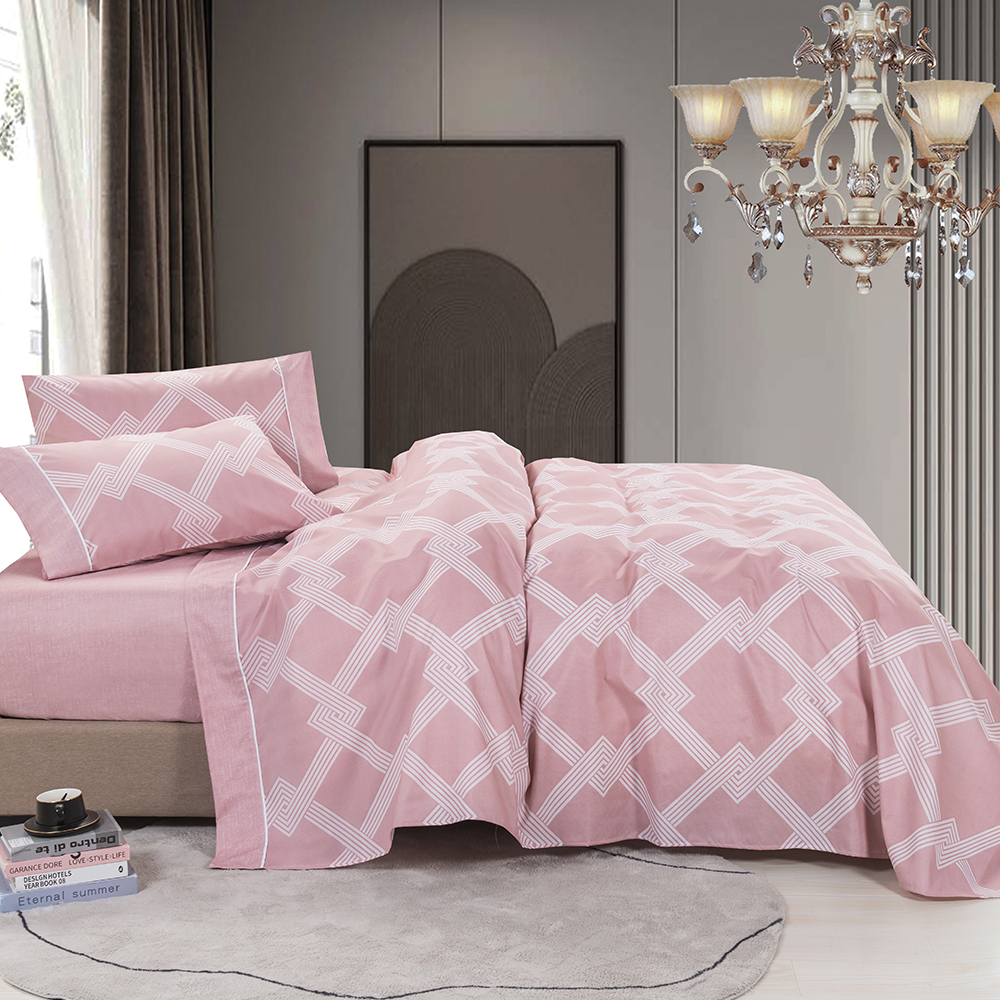 99,99% Polyester Twill Dispersed 4 PCS Set de foi de pat